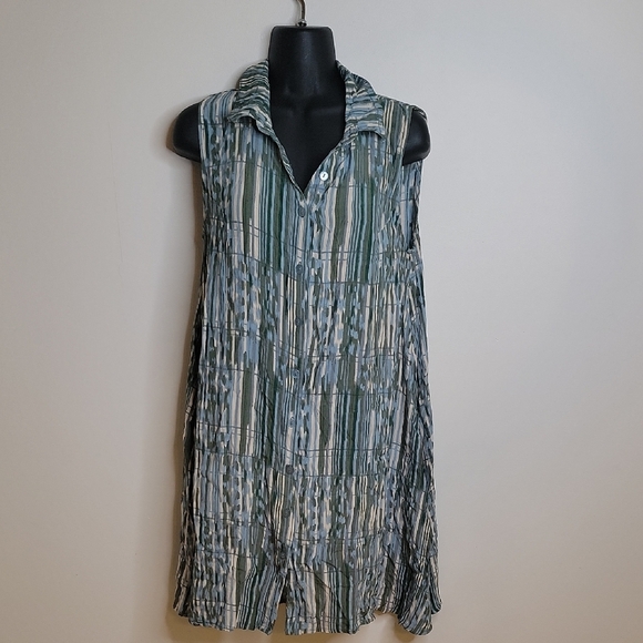 Bel Kazan Striped Sleeveless Dress Size Small - Picture 1 of 7